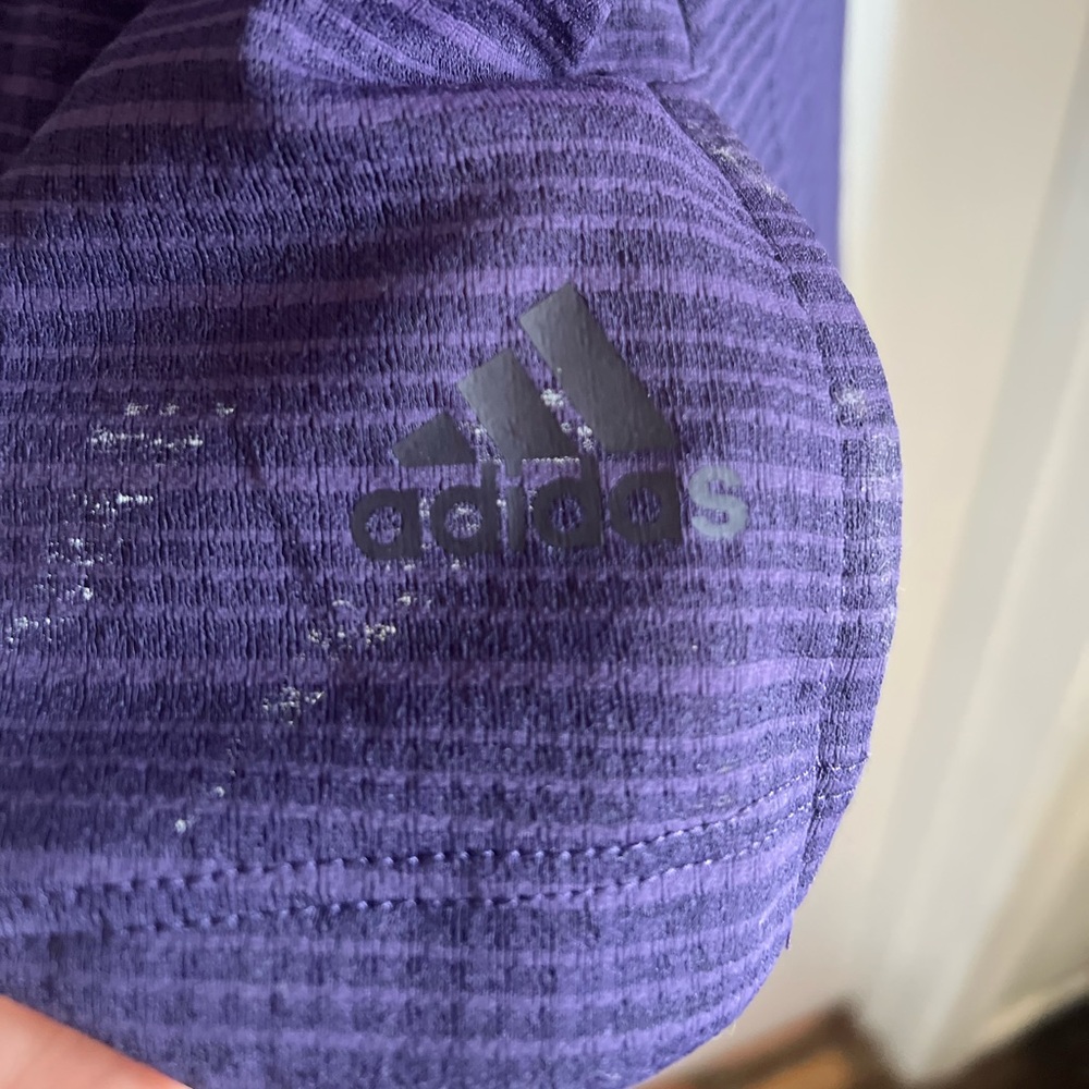Adidas Chill Tank Purple Tank Scoop Neck Athletic Fit Sleeveless Stretch Size L - Picture 7 of 11